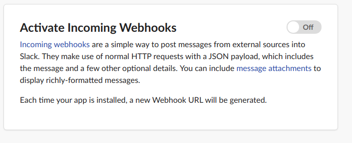Ativando o webhook do Slack para integração com Laravel