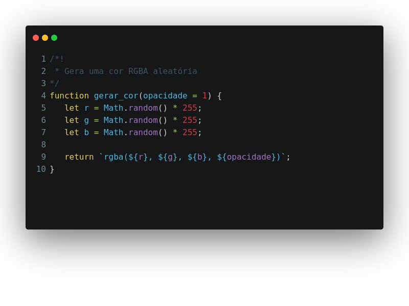 Como gerar cores aleatórias no Javascript? Como gerar cores aleatórias no Javascript?
